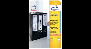 AVERY Zweckform dossierrug etiketten, 61x192 mm, verwijderbaar