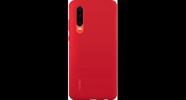 Huawei Silicon case - rood - voor Huawei P30