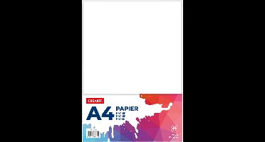 CREAKIT. Papier A4 – 100 Vellen – Knutselen voor Kinderen en Volwassenen – Tekenpapier voor Kinderen – 110 grams – Knutselpapier – Gekleurd Papier – Wit