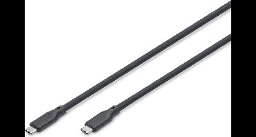 Digitus AK-300344-010-S USB-kabel USB4 Gen 2x2 1 m USB C 20 Gbit/s 240 W Zwart