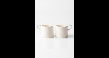 vtwonen - Waxinelichthouders - Keramiek - 8.5x6x7cm - Set van 2
