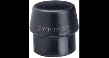 Halder Vervanging kop rubber, zwart