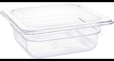 Polycarbonaat Bak - Transparant - GN1/6 - 6.5cm Hoog - Vogue U239