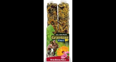 JR Farm Knabbelstick Calendula Stokroos 140g