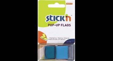 Stick'n Index tabs - 45x25mm - Blauw - Bladwijzers - 50 tabs