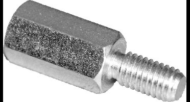 PB Fastener S45530X10 Afstandsbouten (l) 10 mm M3 x 6 M3 x 6 Staal Verzinkt 10 stuk(s)