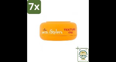 7 x Got2B - Styling Clay - I-Styler - 75 ml - Grootverpakking - Styling Clay - Matte Hair - Hair Texture - Hair Hold - Non-slip Styling