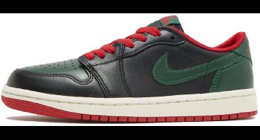 WMNS Nike Air jordan 1 Retro Low OG - Sneakers - Unisex - Zwart - Groen - Rood