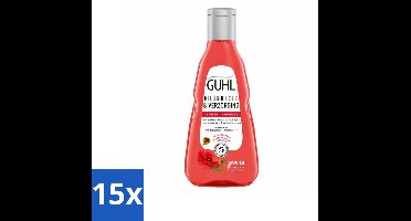 15 x Guhl - Shampoo - Kleurbehoud & Verzorging - 250 ml - Kleurbehoud Haar - Gekleurd Haar Verzorging - Shampoo Voor Gekleurd Haar - Haar Verzorging - Kleurintensiteit Haar