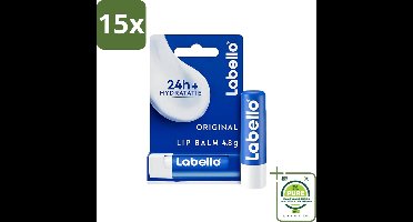 15 x Labello - Original - Lippenbalsem - Hydraterend - Stick - 4.8 g - Grootverpakking - Lippenbalsem - Lippenhydratatie - Lippenbescherming - Droge Lippen - Weersinvloeden