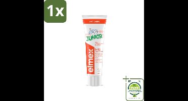 1 x Elmex Gel-Tandpasta Junior (5-12 Jaar) 75 ml - Tandpasta Voor Kinderen - Gaatjesbescherming - Aminfluoride - Tandpasta Gel - Kindertandpasta