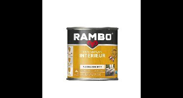 Rambo Pantserlak Interieur - Transparant Zijdeglans - Houtnerf Zichtbaar - Whitewash - 0.75L