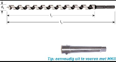 Rotec SLANGENBOOR 22MM 385-460MM