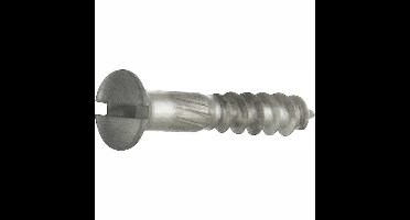Houtschroef DIN 95 (4 stuks) 4,0x30 mm mat nikkel ongelakt