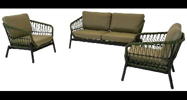 Les - Zavi loungeset - olijfgroen