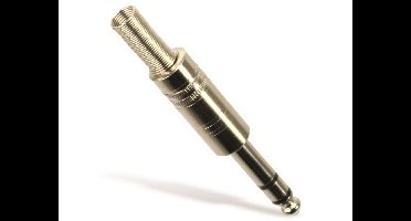 S-IMPULS jackplug, 6,3 mm, stereo, metaal