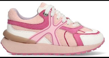 MEXX Kids XX825250-570 Meisjes Lage Sneakers - Roze - Leer - Veters