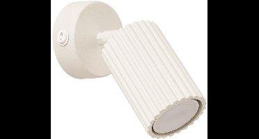 Sollux Lighting Wandlamp Karbon - 16x8x8cm - GU10 - beige - aluminium
