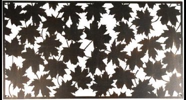 Esschert Design Wanddecoratie Bladeren 120 Cm Gietijzer Bruin