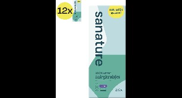 Sanature 100% katoenen - Inlegkruisjes Super - 12 x 20 stuks - Natuurlijk & voor de gevoelige huid