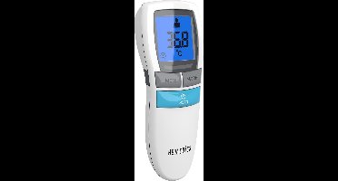 HoMedics TE200 Contactloze Thermometer - Koortsthermometer Infrarood Lichaam - 30 Geheugens - LCD scherm - Nachtmodus - Wit