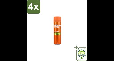 Gillette Fusion 5 Scheergel - Ultra Sensitive - 200 ml - Voordeelverpakking - 4 stuks - Scheergel - Gevoelige huid