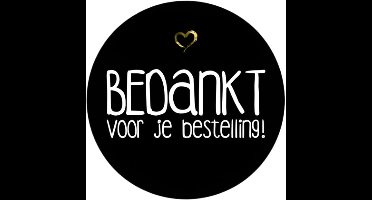 Webshop Etiket Zwart -Sticker-Etiket – 500 st