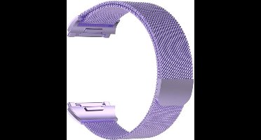 Shop4 - Fitbit Ionic Bandje - Metaal Paars