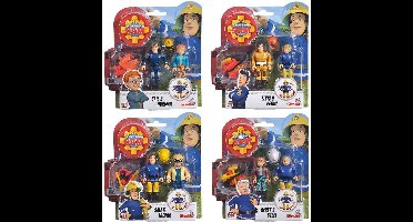 Simba Brandweerman Sam 2 Figuren + Accessoires Assorti