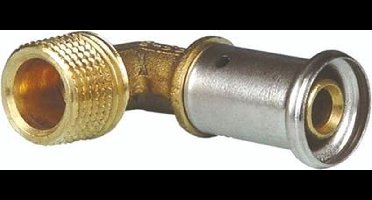 Henco Persfitting met 2 aansluitingen