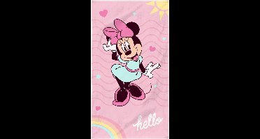 Disney Minnie Mouse Strandlaken Hello - 70 x 120 cm - Katoen