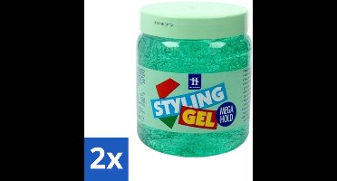 2 x Hegron - Styling Gel - Megahold - Sterke Fixatie - 150 ml - Haartype Styling Gel - Megahold Gel - Haartype Styling - Styling Gel