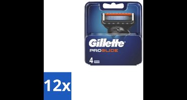 12 x Gillette - Fusion5 ProGlide – Scheermesjes – Navulmesjes – 4 Mesjes - Scheermesjes - Scheren - Gladheid - Comfort - Precisie