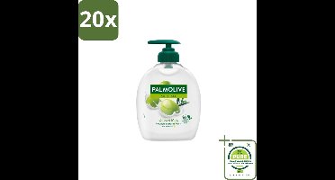20 x Palmolive Handzeep Naturals Olijf Melk 300 ml - Grootverpakking - Handzeep Melk En Olijf - Handen Reinigen - Handen Verzorgen - Melk En Olijf Handzeep - Milde Handzeep