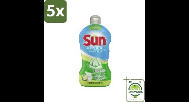 5 x Sun - Handafwasmiddel - Degreasing - Limoen - 450 ml - Grootverpakking - Handafwasmiddel - Vaatwas - Afwasmiddel - Ontvetter - Limoen