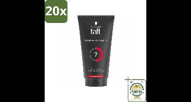 20 x Taft - Power Activity 7 - Styling Gel - Energieke styling - 150 ml - Grootverpakking - Styling Gel - Sweat-proof Gel - Actieve Styling - Sterke Hold - Vegan Styling Gel