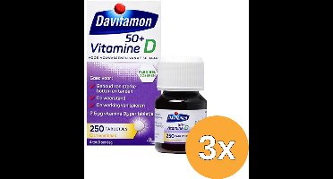 3x Davitamon Vitamine D 50+ (250 tabletten)