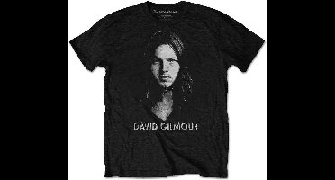 David Gilmour - Half-Tone Face Heren T-shirt - XL - Zwart