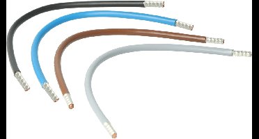 Attema NXT Bedradingsset - 6 mm² - 30 cm - 3 Fase - Soepele Draad met Adereindhulzen - Geschikt voor Click-mate NXT-Groepenkasten en XL-plus Groepenkasten - Zonder Connector