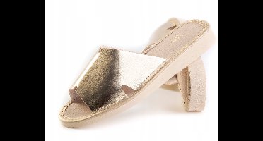 Damespantoffels Maximus Goud Maat 37 - Comfort & Stijl