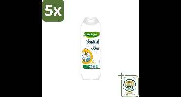 5 x Neutral Kids – Douchegel – Bath, Wash & Shampoo – 250 ml - Wasstrips - Kinderhuid Verzorging - Gevoelige Huid - Kinderwas - Douchegel - Badschuim