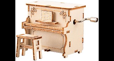 Houten Bouwpakket Wind Up Piano