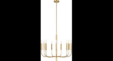 Feiss LED Kroonluchter | 9X E14 Max 60W | Dimbaar | Burnished Brass