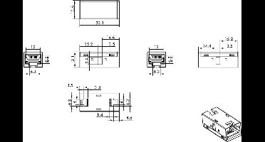 ROLINE RJ45 koppelstuk, afgeschermd, Cat.6A (Class EA), metalen behuizing