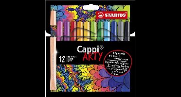 Viltstift STABILO Cappi 168/12-1-20 etui à 12 kleuren | 6 stuks