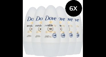Dove Deodorant roller Invisible Dry 6 x 50 ml