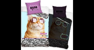 Animal Pictures Relax Dekbedovertrek Glow in the Dark - Eenpersoons - 140x200 cm - Multi