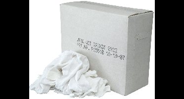 Witte poetslappen / poetsdoeken 1e kwaliteit - doos á 10kg