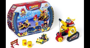 Turbo Crane T-racer - Speelgoedkraanwagen - Uniek Kraan-race Ontwerp - Stimuleert Fantasierijk Spelen - Geschikt voor Racebaan - Vanaf 3 Jaar - 29x7x19,5 cm - Meerkleurig