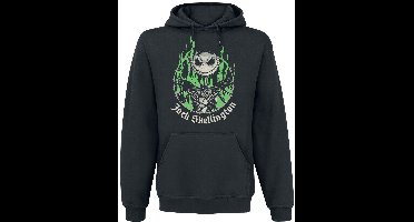 The Nightmare Before Christmas Green Flames Heren Trui met capuchon - zwart - XXL